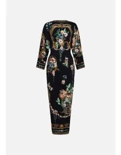 LONG SPLIT FRONT TWIST DRESS