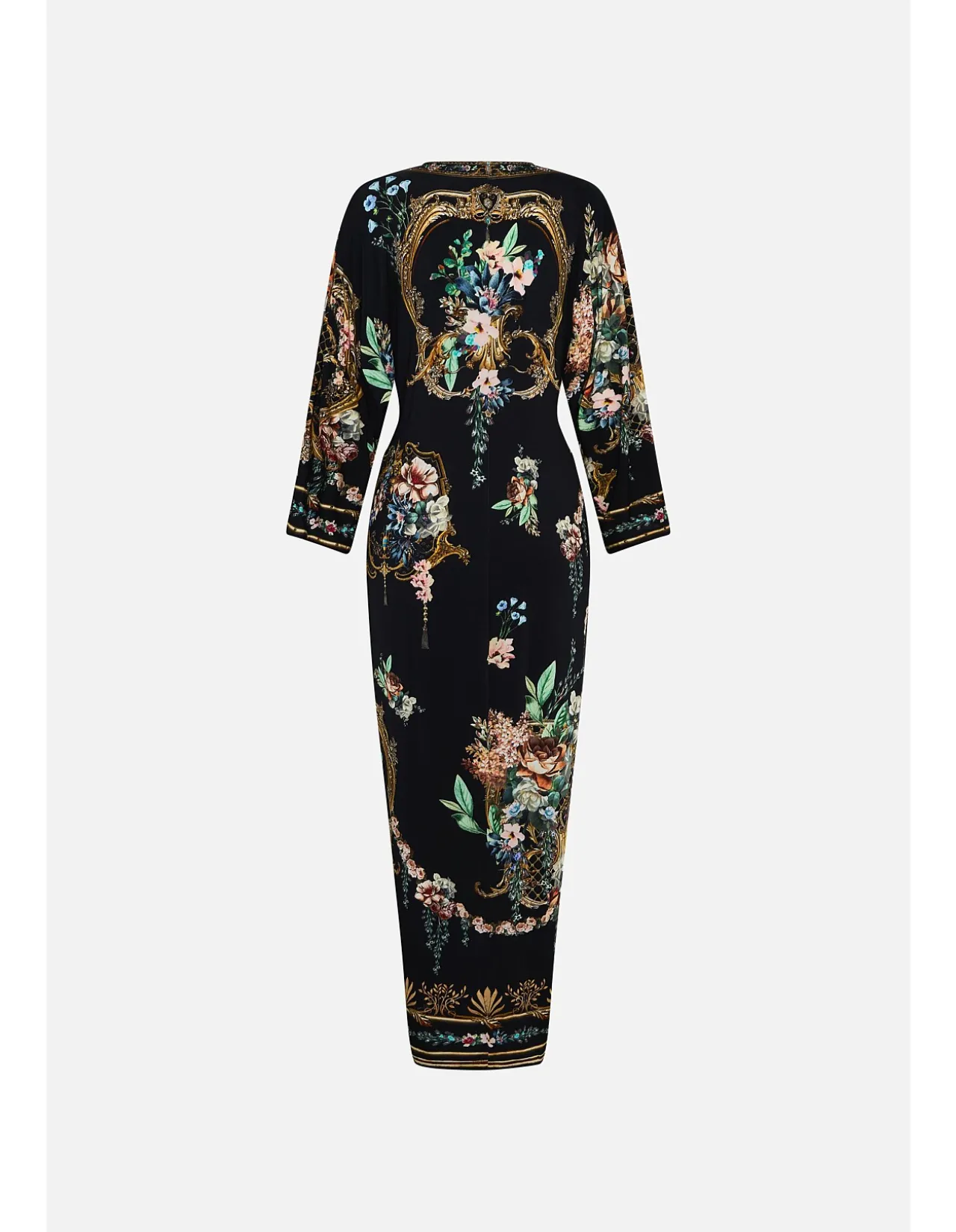 LONG SPLIT FRONT TWIST DRESS