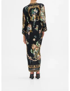 LONG SPLIT FRONT TWIST DRESS