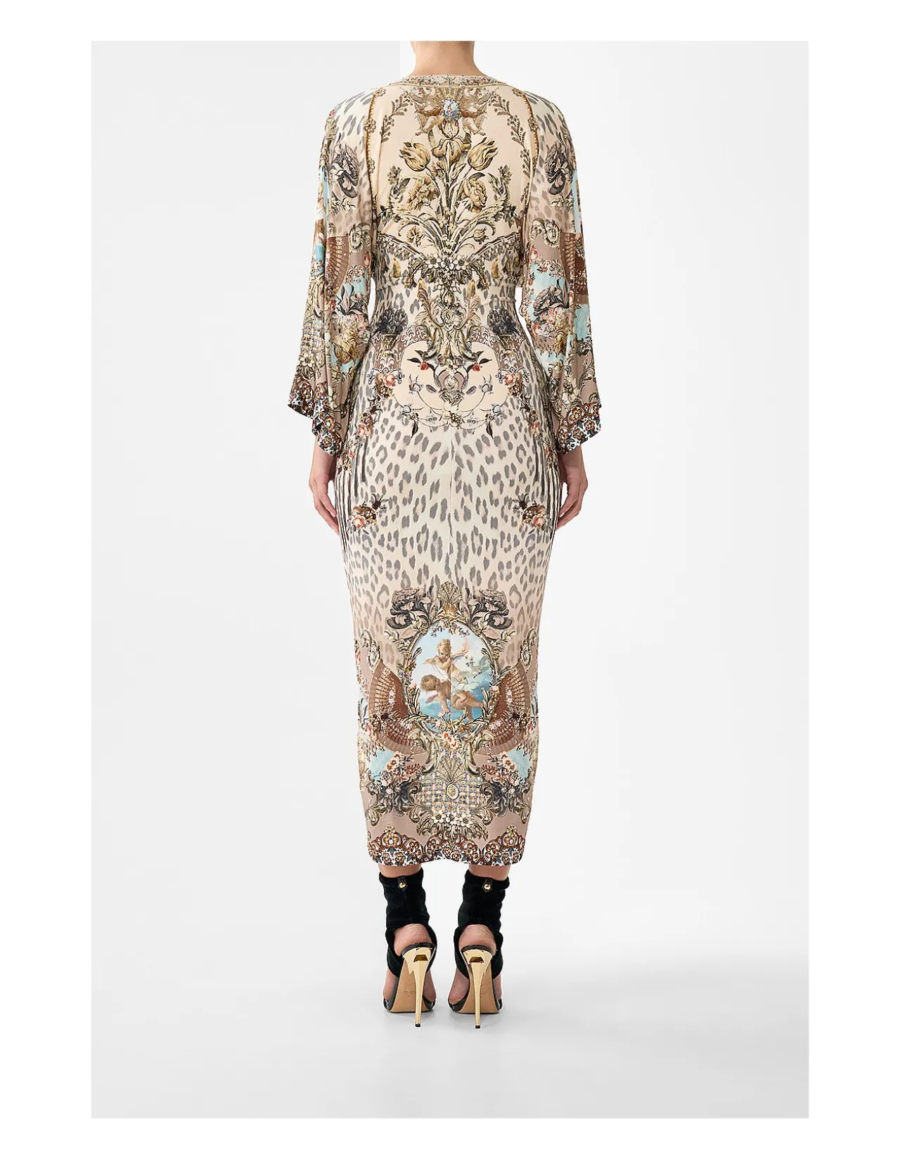 LONG SPLIT FRONT TWIST DRESS
