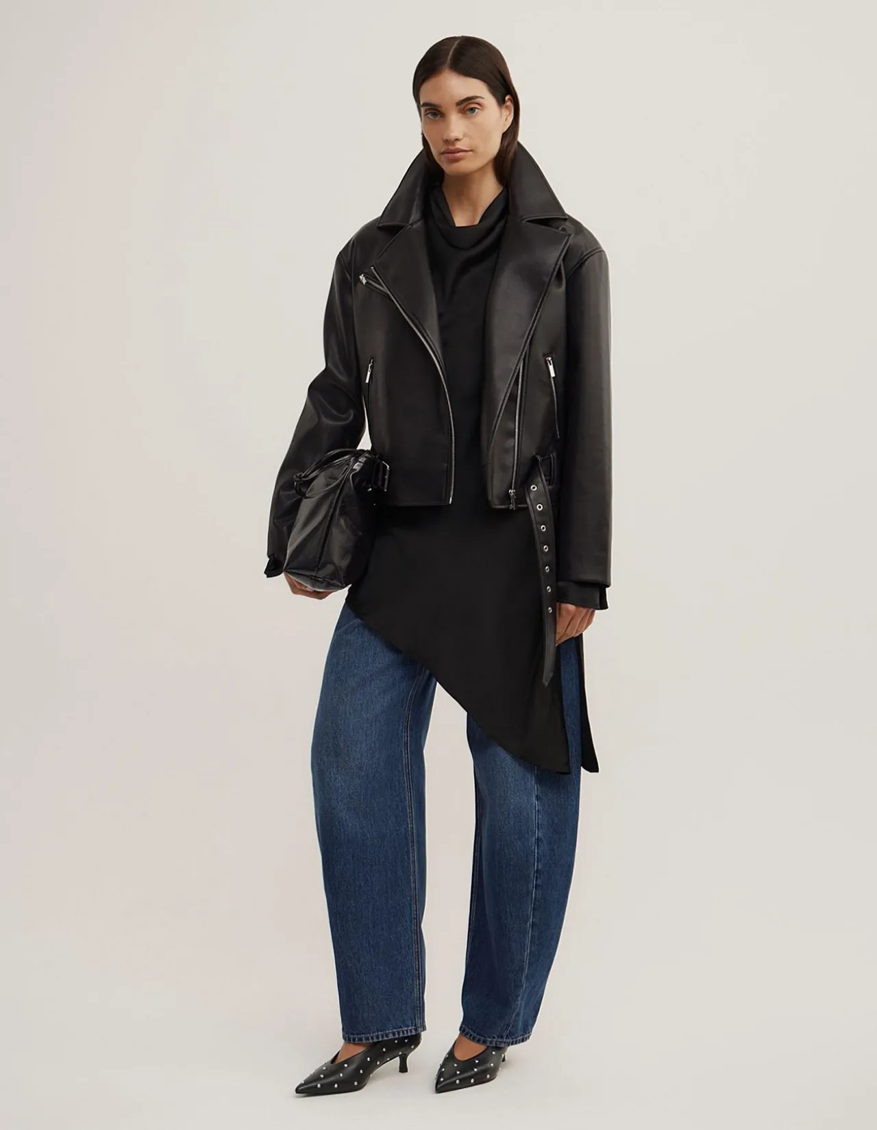 Long Sleeve Asymmetric Tunic Top