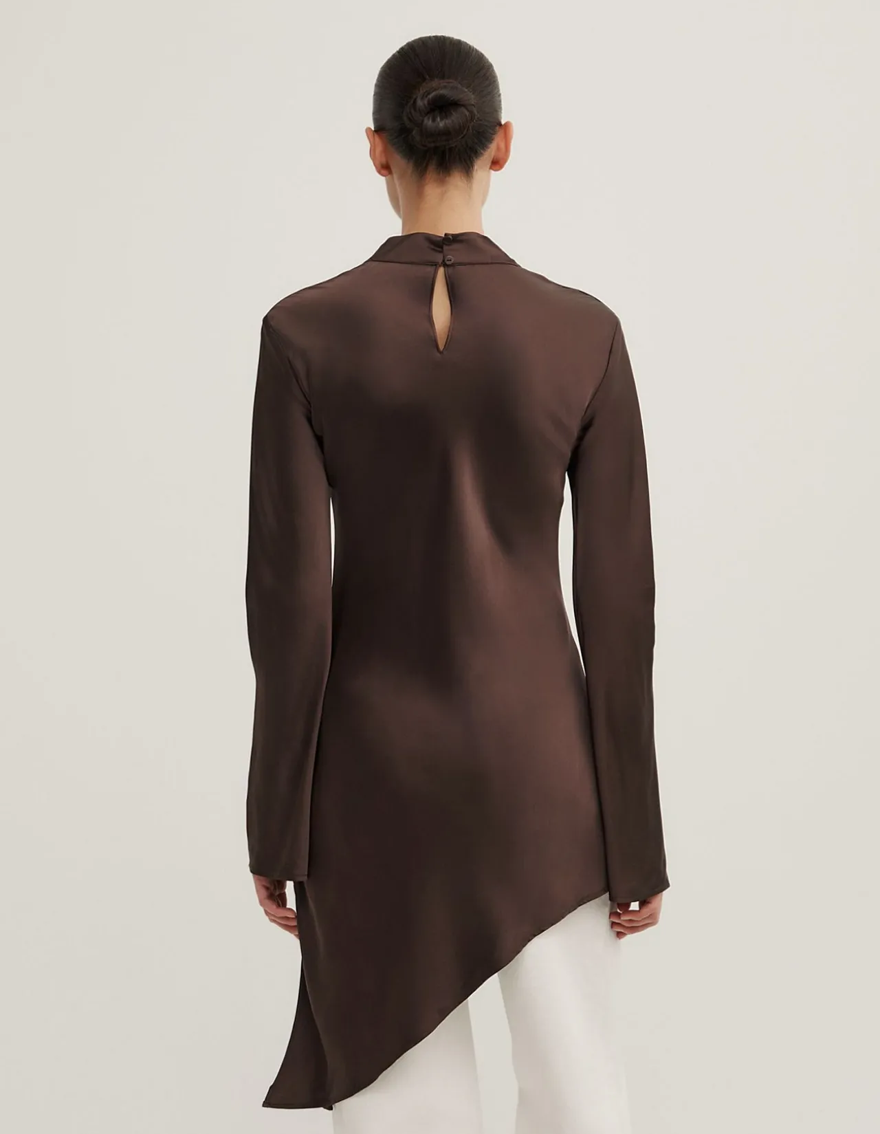 Long Sleeve Asymmetric Tunic Top