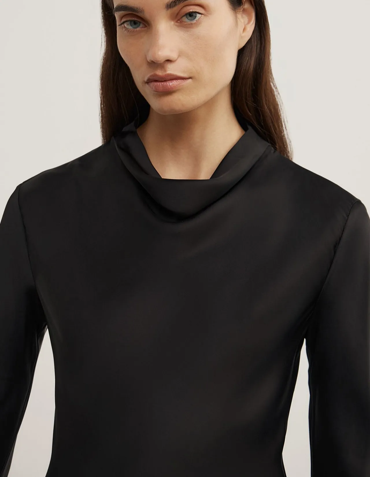 Long Sleeve Asymmetric Tunic Top