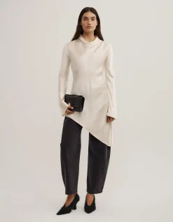 Long Sleeve Asymmetric Tunic Top
