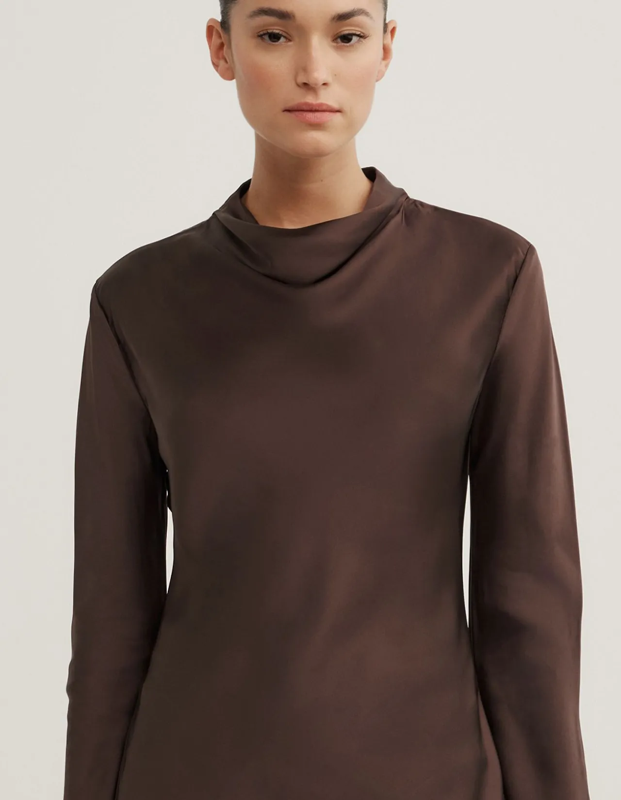 Long Sleeve Asymmetric Tunic Top