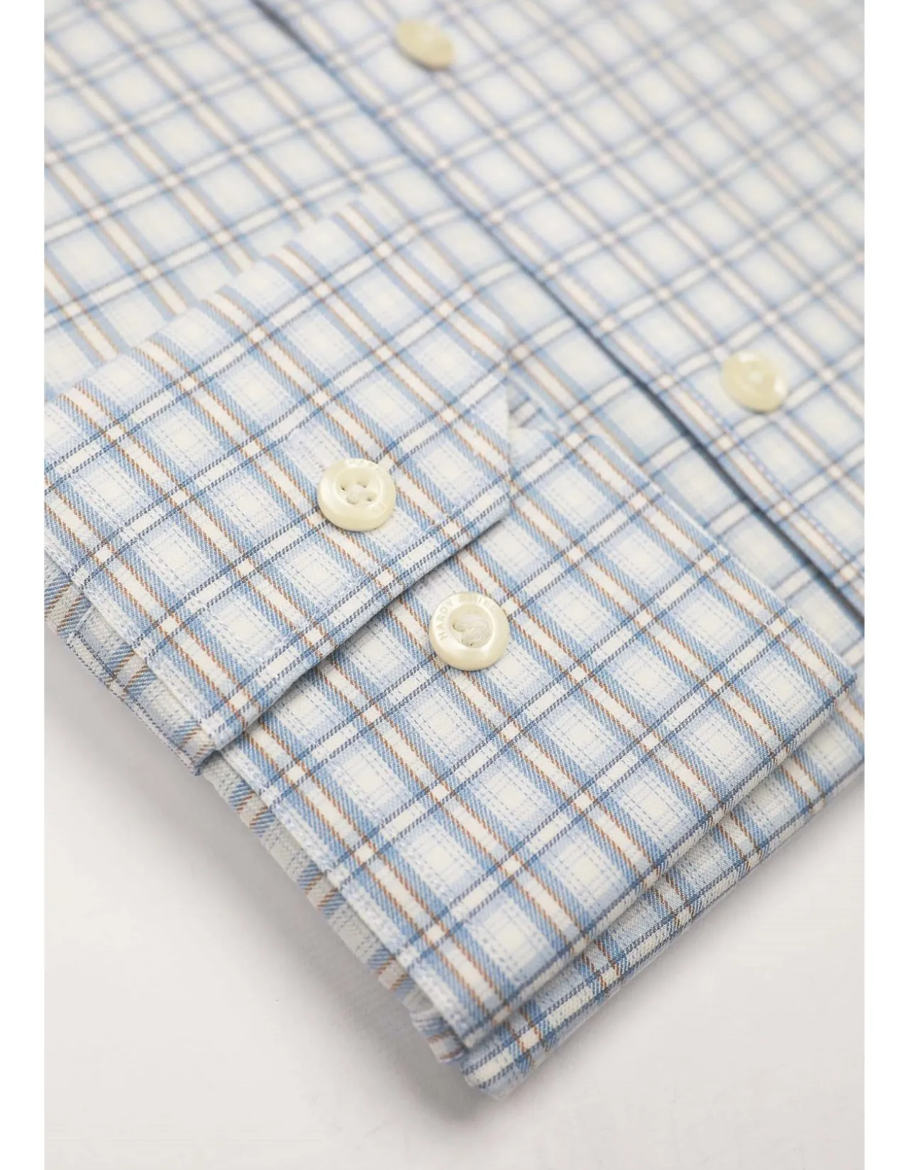 Long Sleeve Check Contempp Fit Cuff Shirt