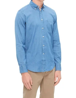 Long Sleeve Cotton Button Down Shirt