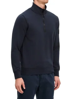 LONG SLEEVE COTTON FLEECE POLO
