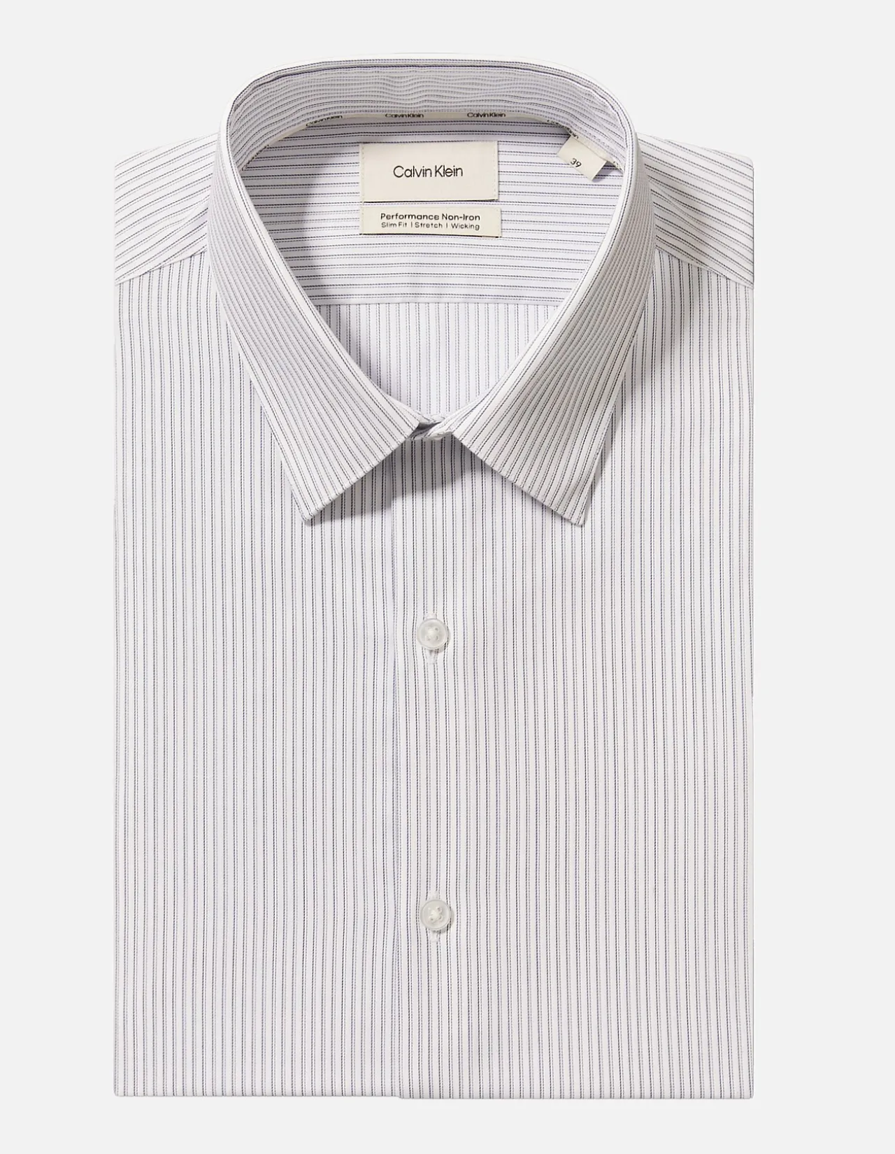 LONG SLEEVE COTTON SLIM MID TWILL STRETCH SHIRT