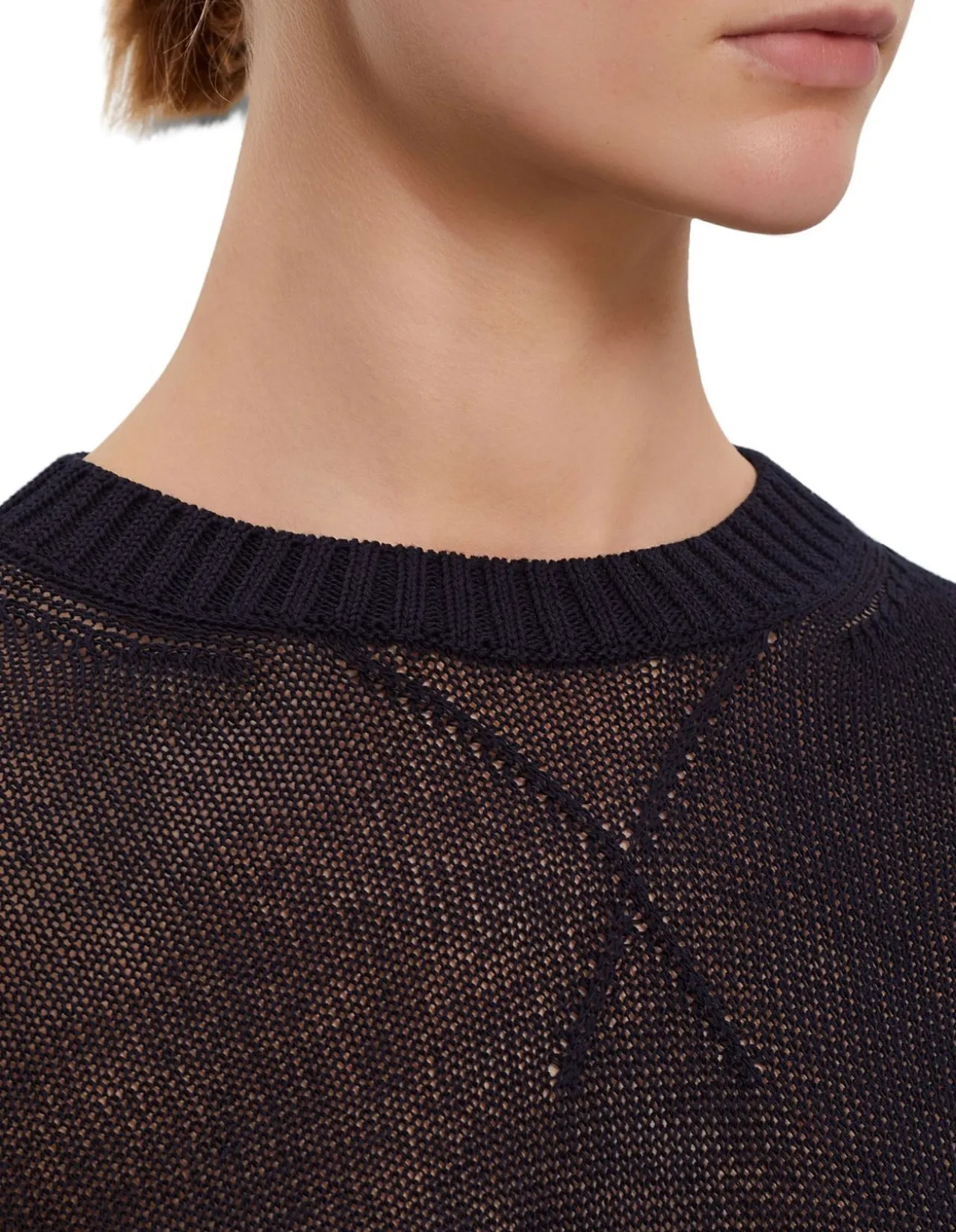 Long Sleeve Crewneck Sweater Midnight
