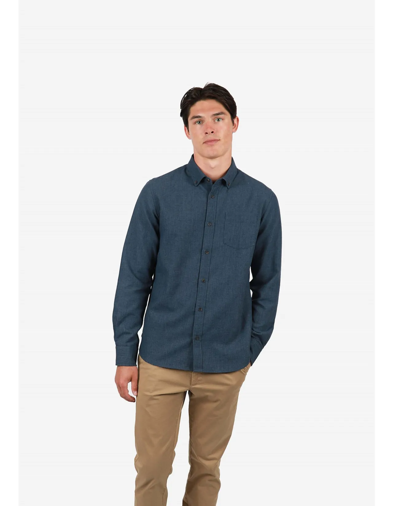 Long Sleeve Diamond MARLE Cotton Poly Shirt