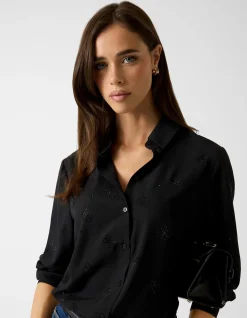 Long Sleeve Flore Logo Hotfix Shirt