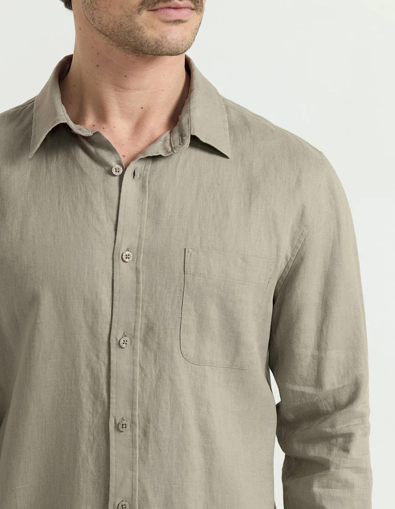 LONG SLEEVE LINEN SHIRT
