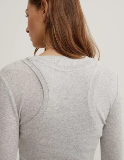 Long Sleeve Overlay Top