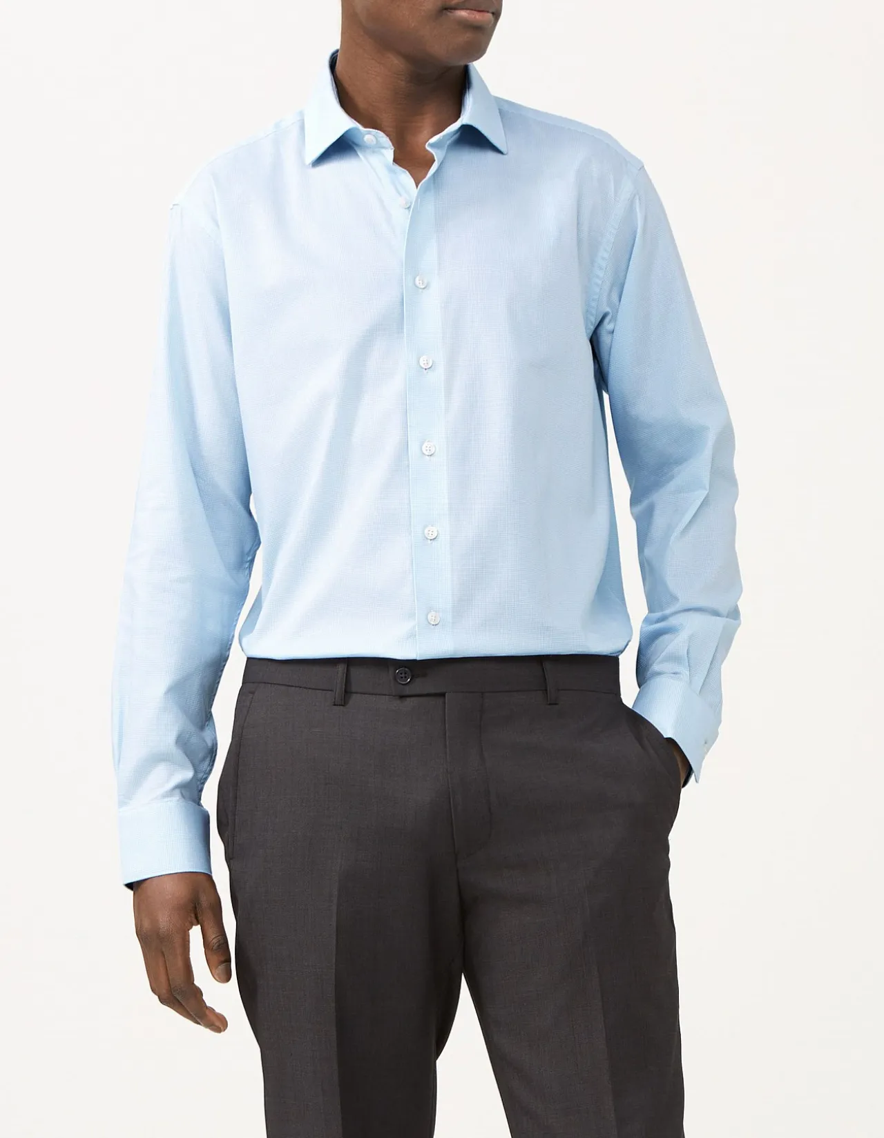 Long Sleeve Regular Fit Dobby Shirt