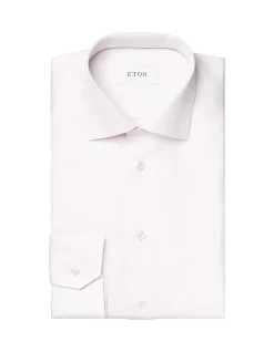 LONG SLEEVE SEMI SOLID SIGNATURE TWILL SLIM FIT SHIRT