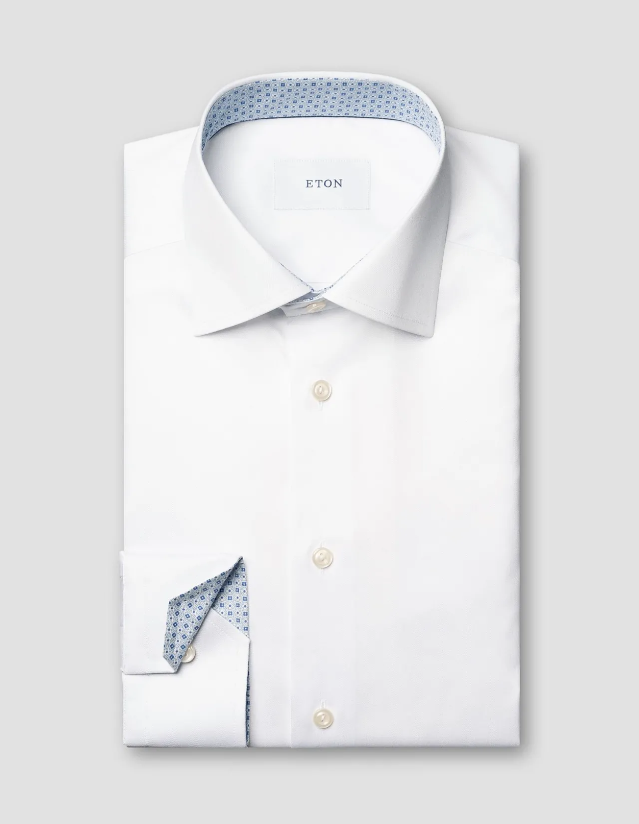 LONG SLEEVE SIGNATURE TWILL GEOMETRIC EFFECT SHIRT
