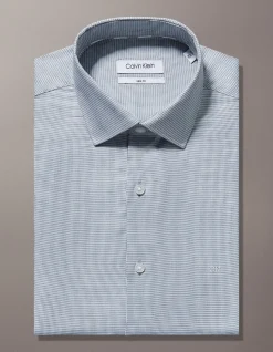 Long Sleeve Slim Dobby Shirt
