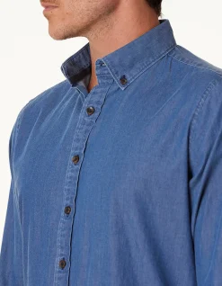 LONG SLEEVE SLIM FIT GUIDECCA DENIM SHIRT