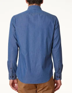 LONG SLEEVE SLIM FIT GUIDECCA DENIM SHIRT