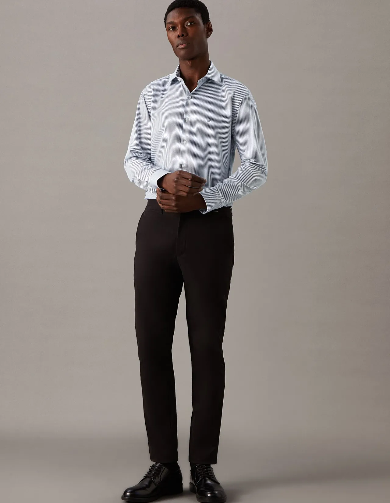 Long Sleeve Slim Fit MARLE Check FRENCH Shirt