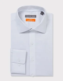 Long Sleeve Slim Solid Dot Dobby Shirt