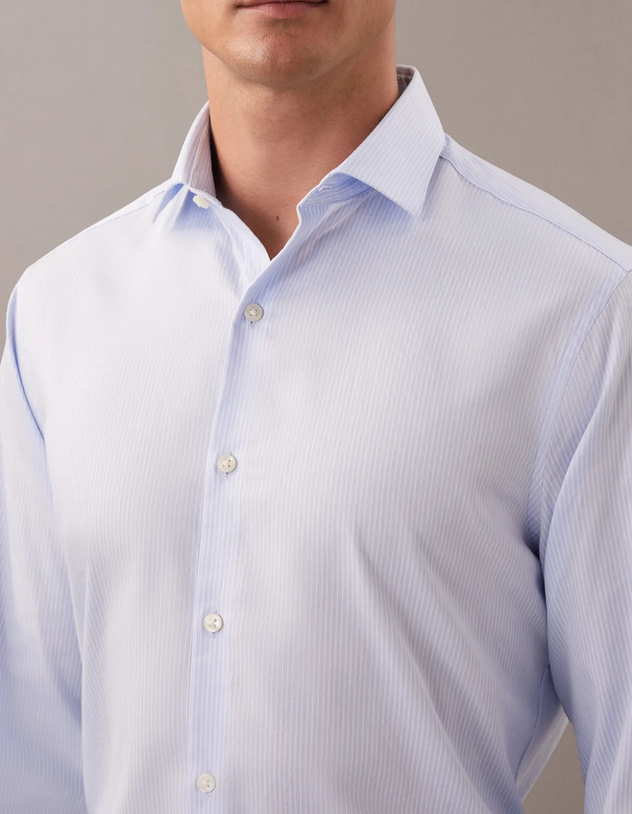 LONG SLEEVE SOFT COMFORT STRETCH SLIM FIT SHIRT