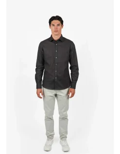 LONG SLEEVE TENCEL WAFFLE COTTON SHIRT