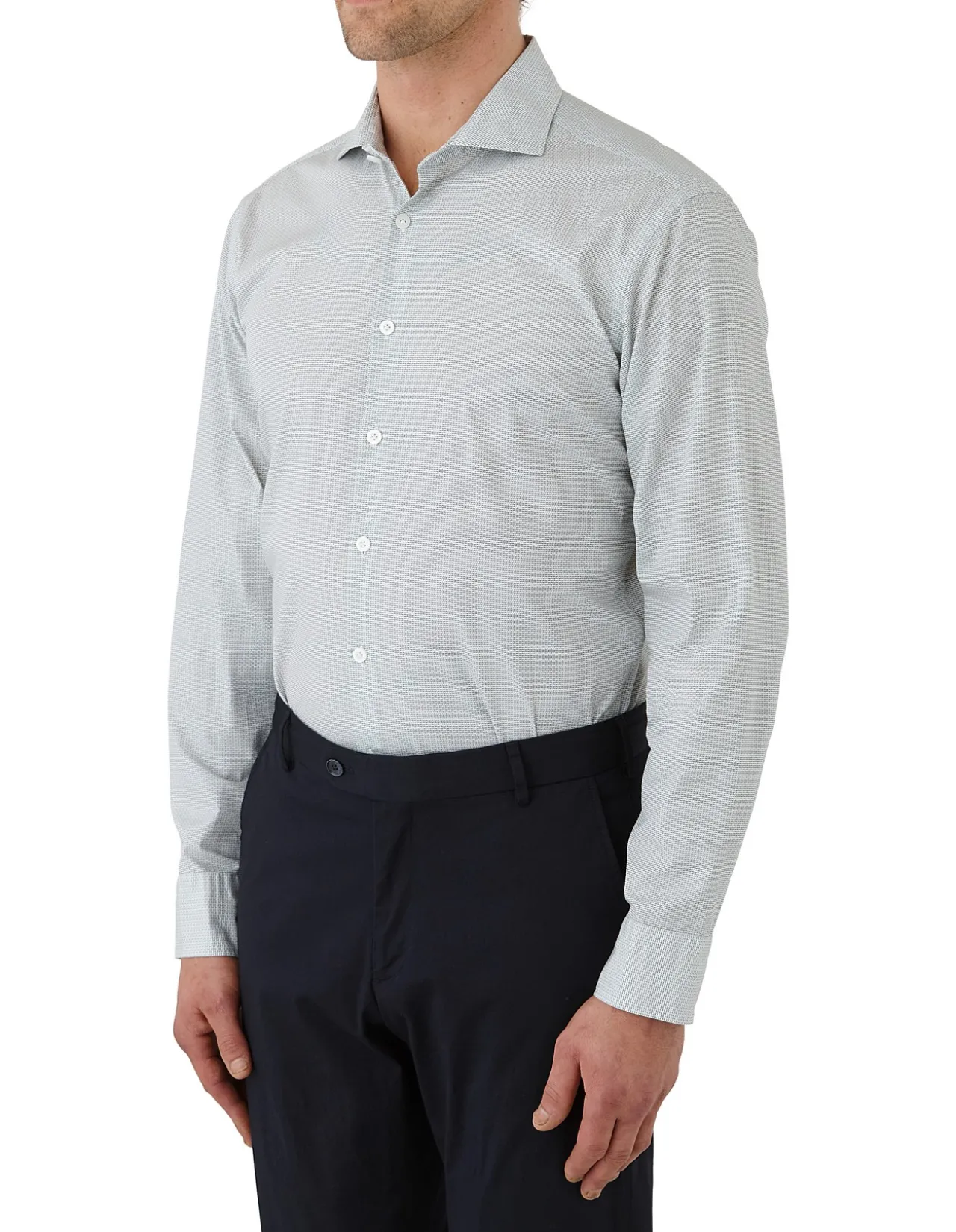 Long Sleeve TRIANGLE Geo Print Shirt