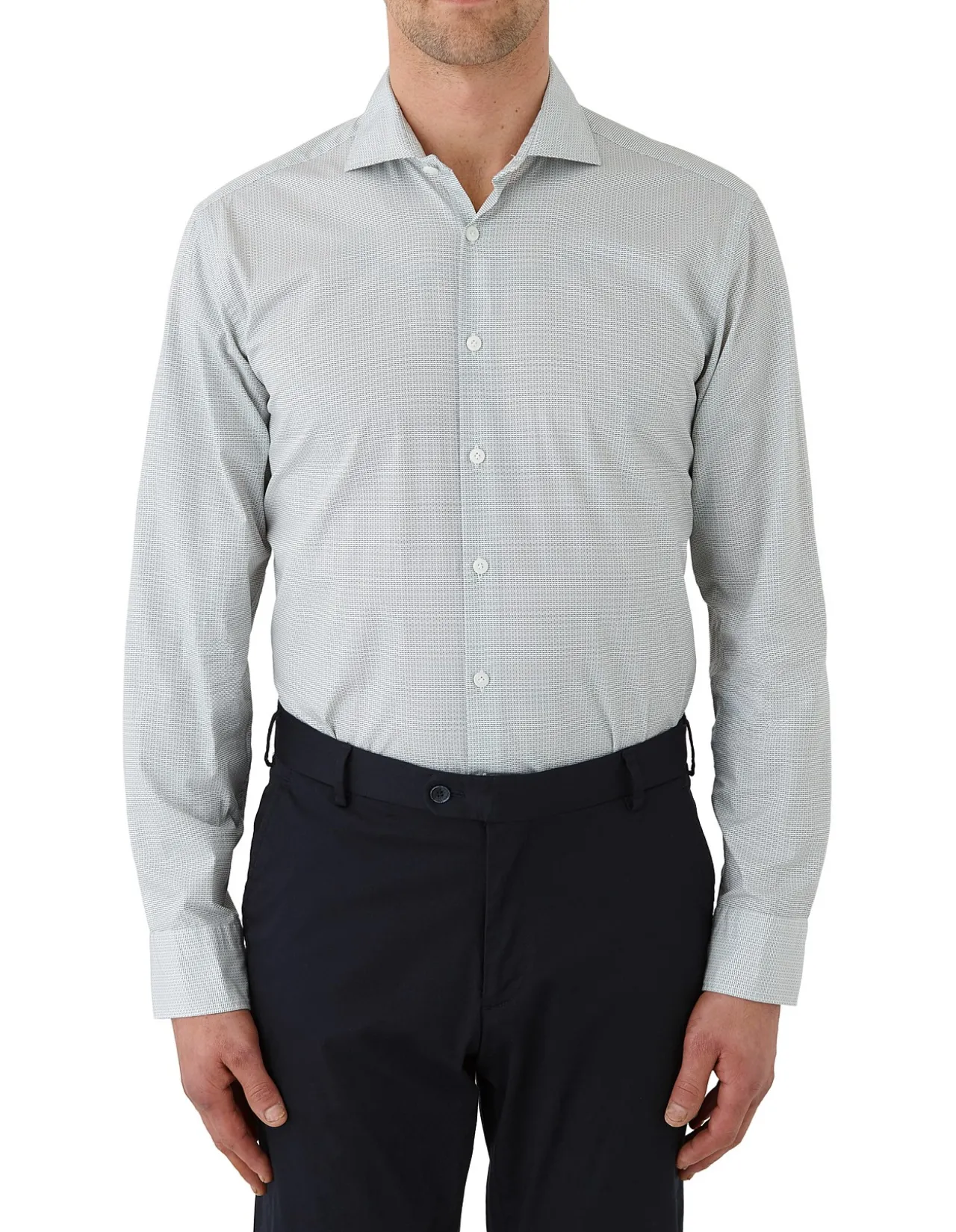 Long Sleeve TRIANGLE Geo Print Shirt