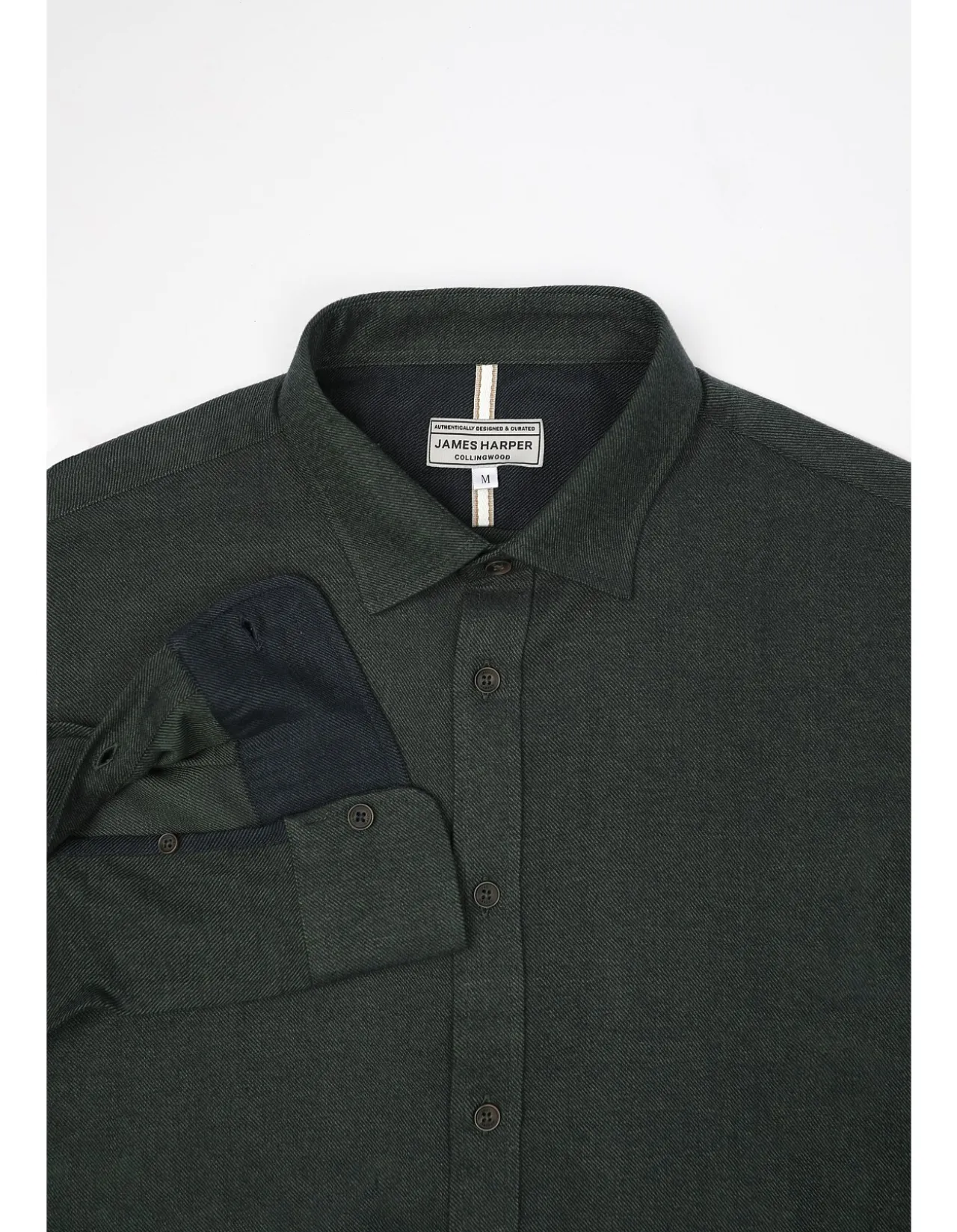 Long Sleeve Two TONE Twill Regular Fit Shirt