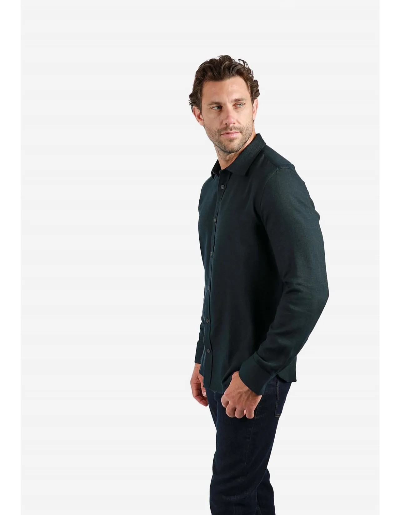 Long Sleeve Two TONE Twill Regular Fit Shirt