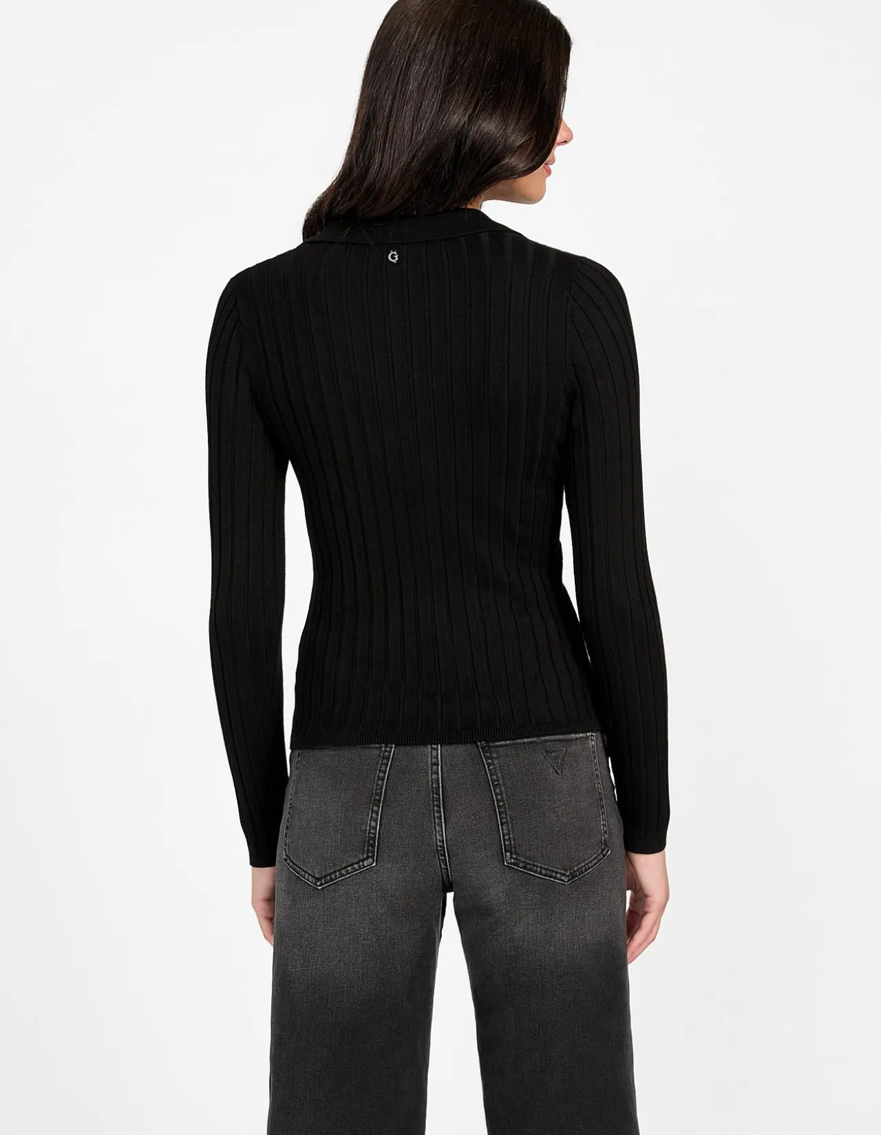 Long Sleeve Vn Rib Miranda Sweater