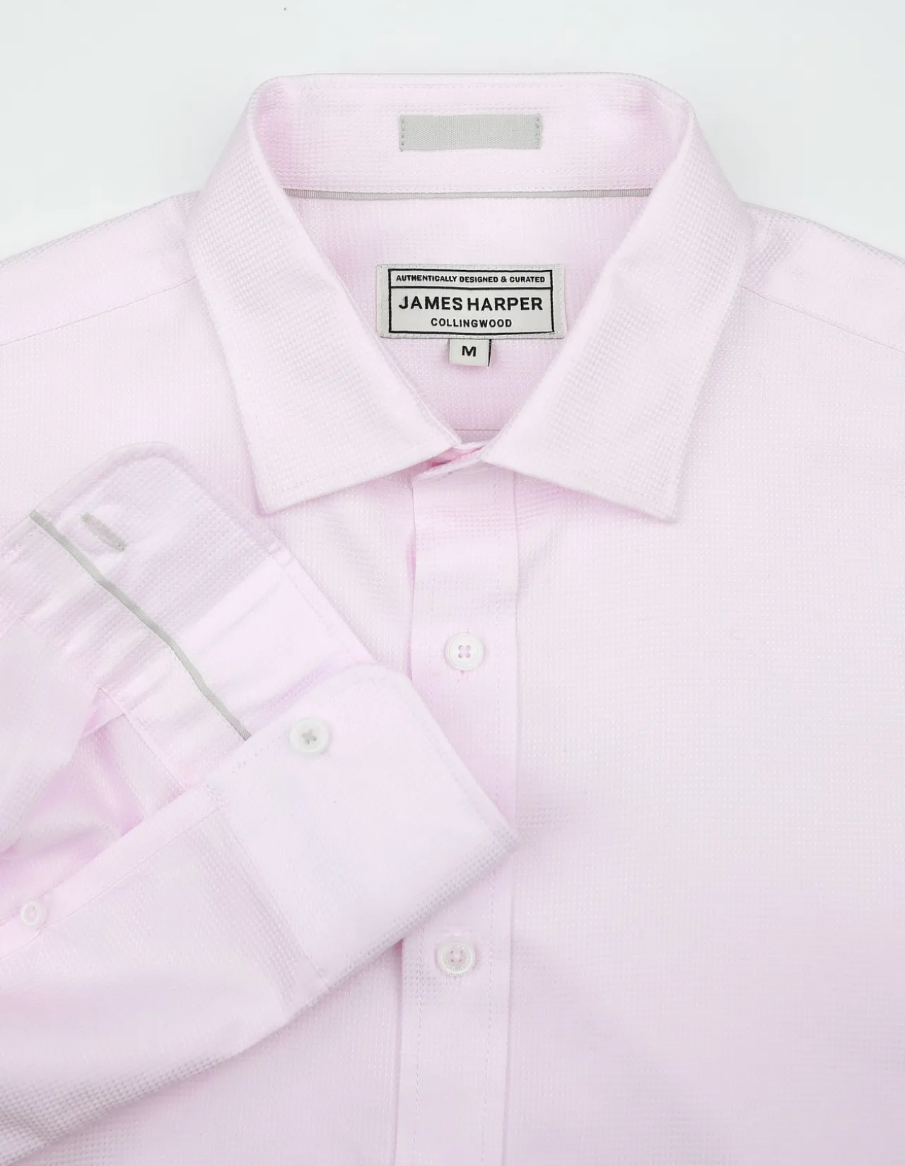 LONG SLEEVE WAFFLE COTTON TENCEL SLIM FIT SHIRT
