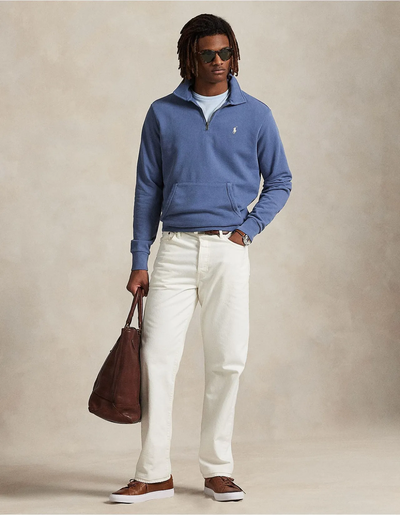 Loopback Fleece Quarter-Zip Sweatshirt