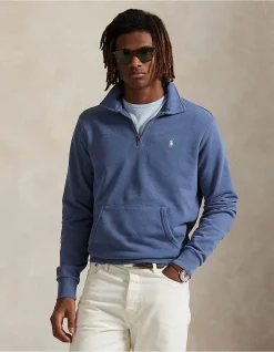 Loopback Fleece Quarter-Zip Sweatshirt