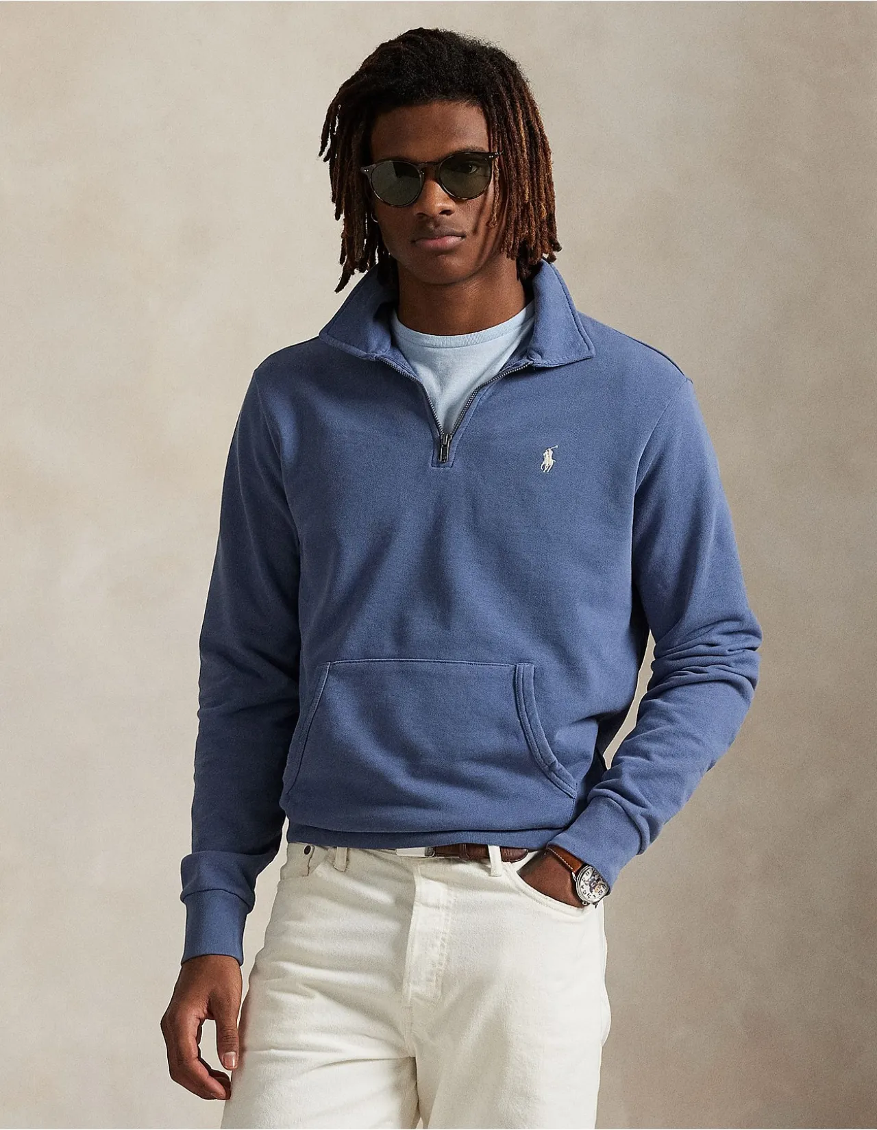 Loopback Fleece Quarter-Zip Sweatshirt