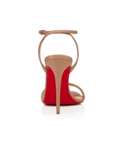 Loubigirl 100mm Sandal Beige