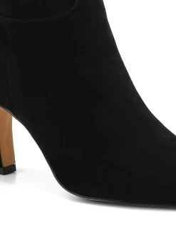 Louella Black Suede Leather Knee High Boot