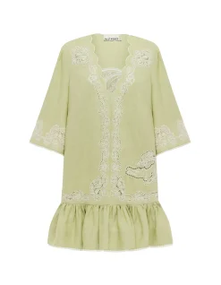 LOUIE EMBROIDERED MINI DRESS