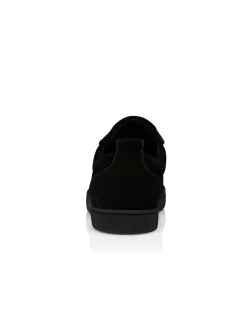 LOUIS JUNIOR PIK PIK STRASS VEAU VELOURS DS BLACK LIGHT GOLD