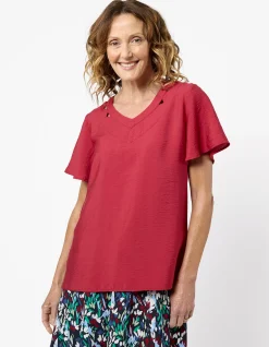 LOUISA V NECK BLOUSE