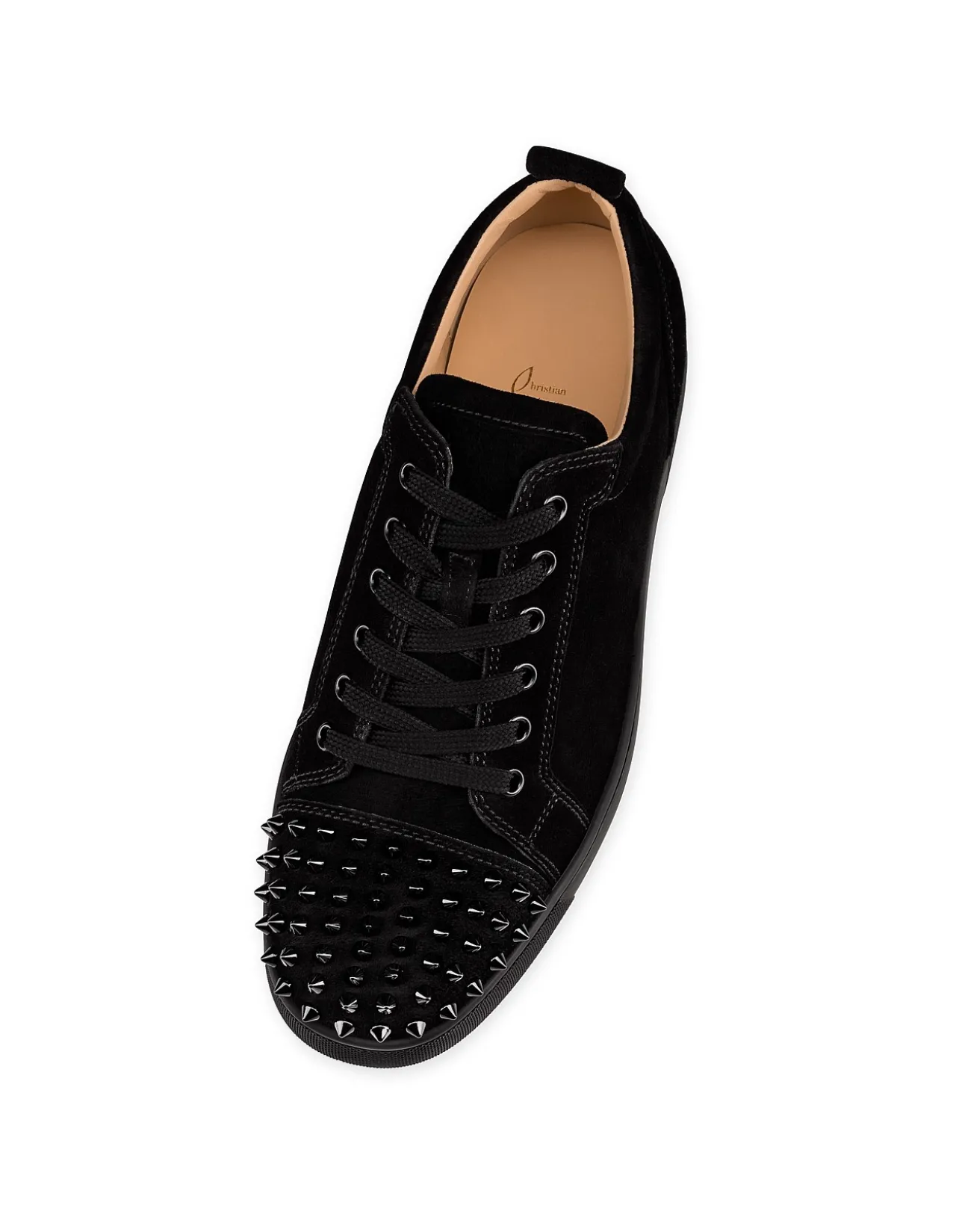 LOUIS JUNIOR SPIKES VEAU VELOURS BLACK