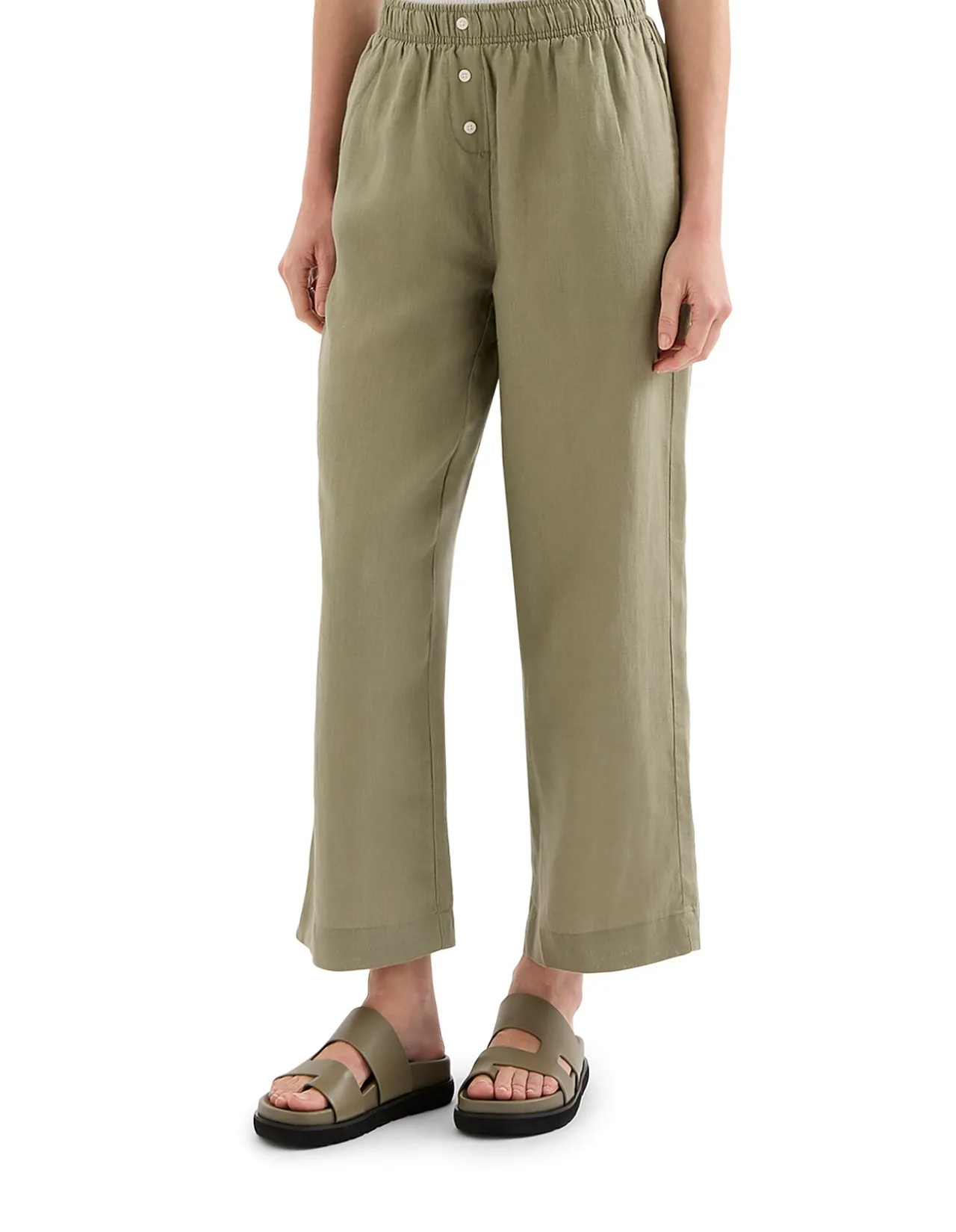Lounge Linen Crop Pant