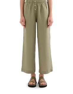 Lounge Linen Crop Pant
