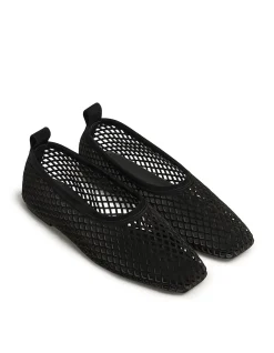 Lou Perforated Leather High Topline Flat