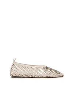 Lou Perforated Leather High Topline Flat