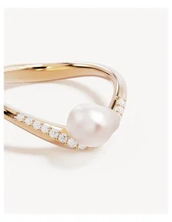 Love With Grace Lab-Grown Diamond Pearl Ring