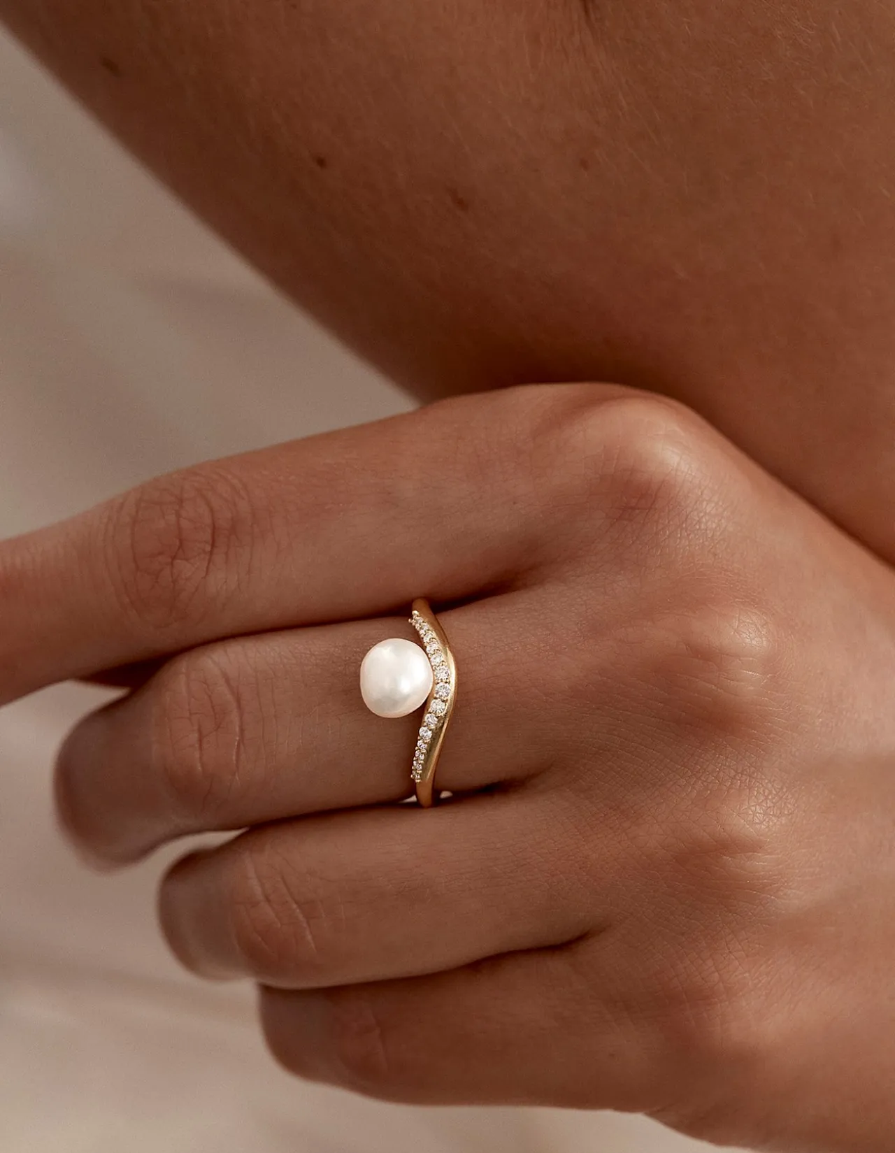 Love With Grace Lab-Grown Diamond Pearl Ring
