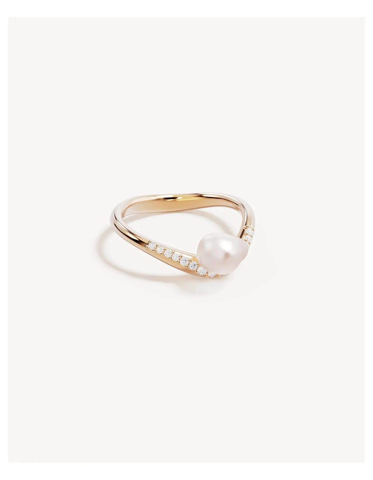 Love With Grace Lab-Grown Diamond Pearl Ring